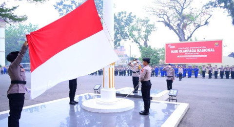 Polda Jambi Peringati Haornas ke-43, Wakapolda Ajak Personel Jadikan Olahraga Bagian Gaya Hidup